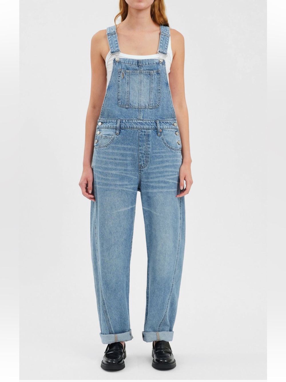 Daze Barrel Leg Overalls